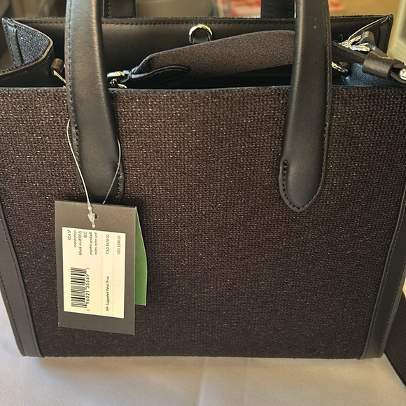 Kate Spade NWT Martini Beaded Embellished Bag Handles and Shoulder Strap Black - Picture 3 of 6